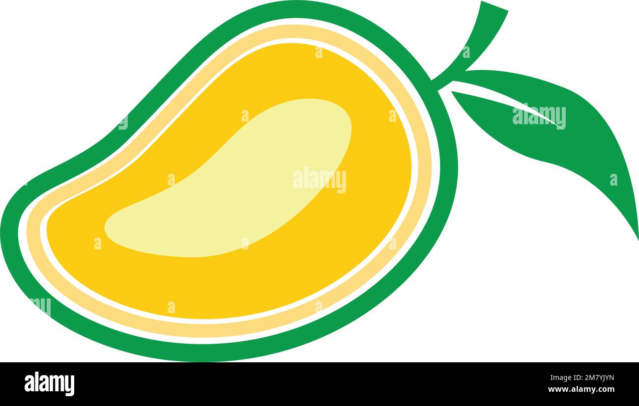 Mango icon logo design illustration Stock Vector