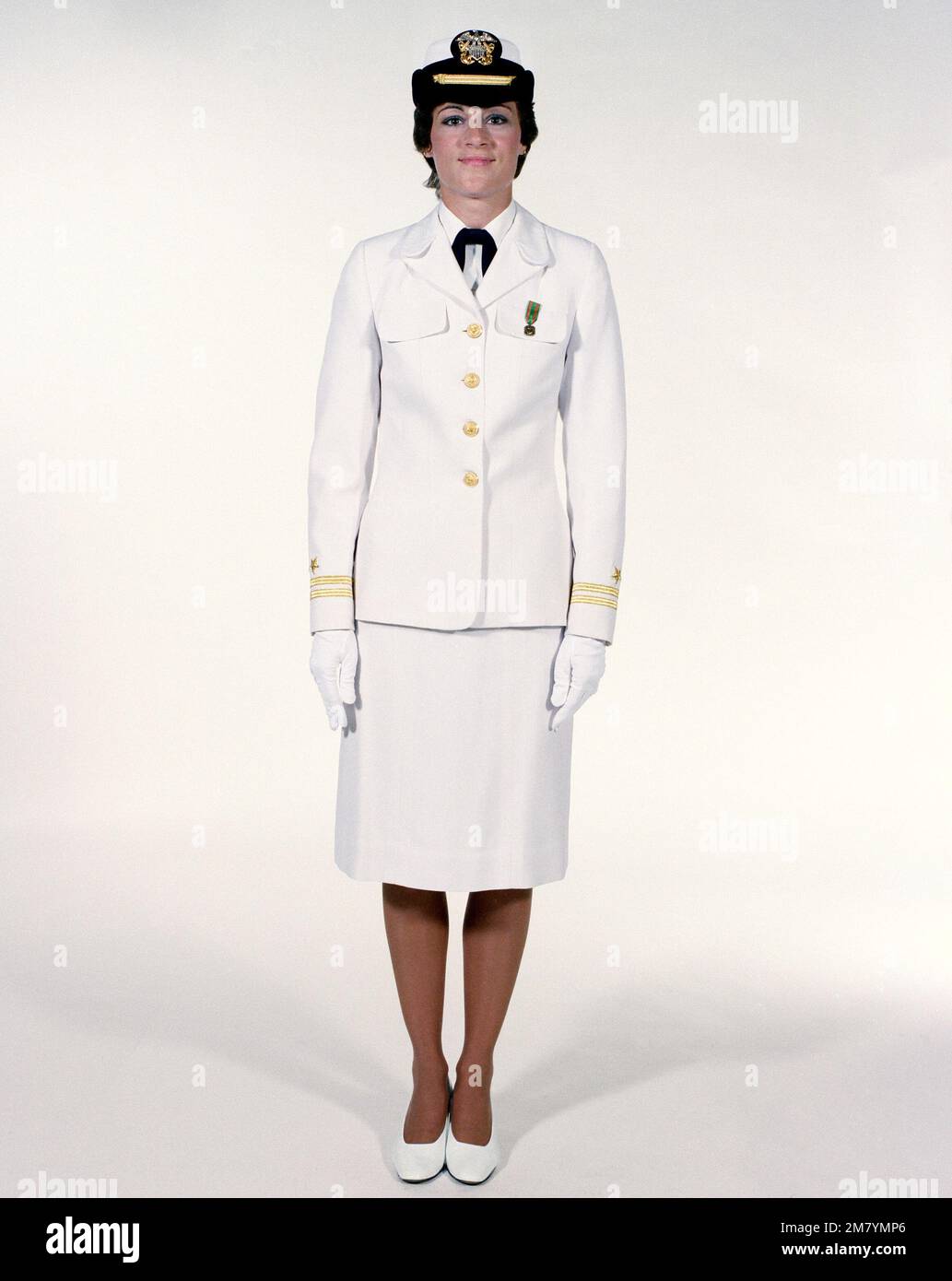 Uniform: Dinner dress white, female Navy officers. Country: Unknown Stock  Photo - Alamy