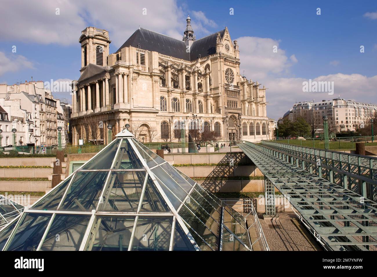 Church of Saint Eustache, Halles District, Paris, France Stock Photo