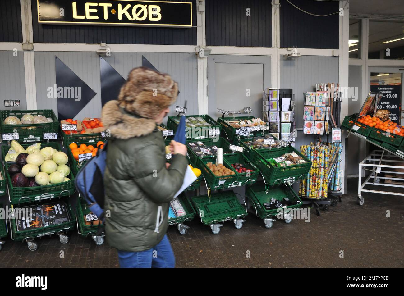 Copenhagen/Denmark/11 January 2023/ Inflations and high food price in