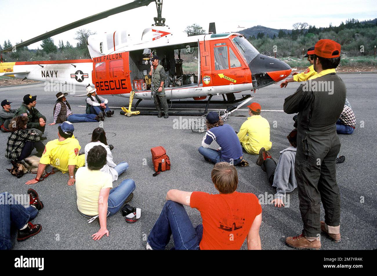 A member of the Naval Air Station Fallon, Nevada, Search and Rescue ...