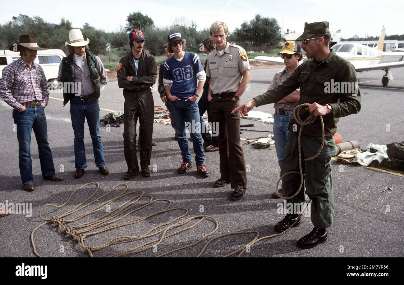 A member of the Naval Air Station Fallon, Nevada, Search and Rescue ...