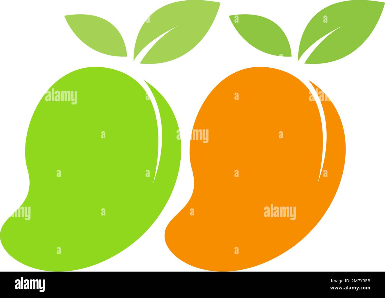 Mango icon logo design illustration Stock Vector