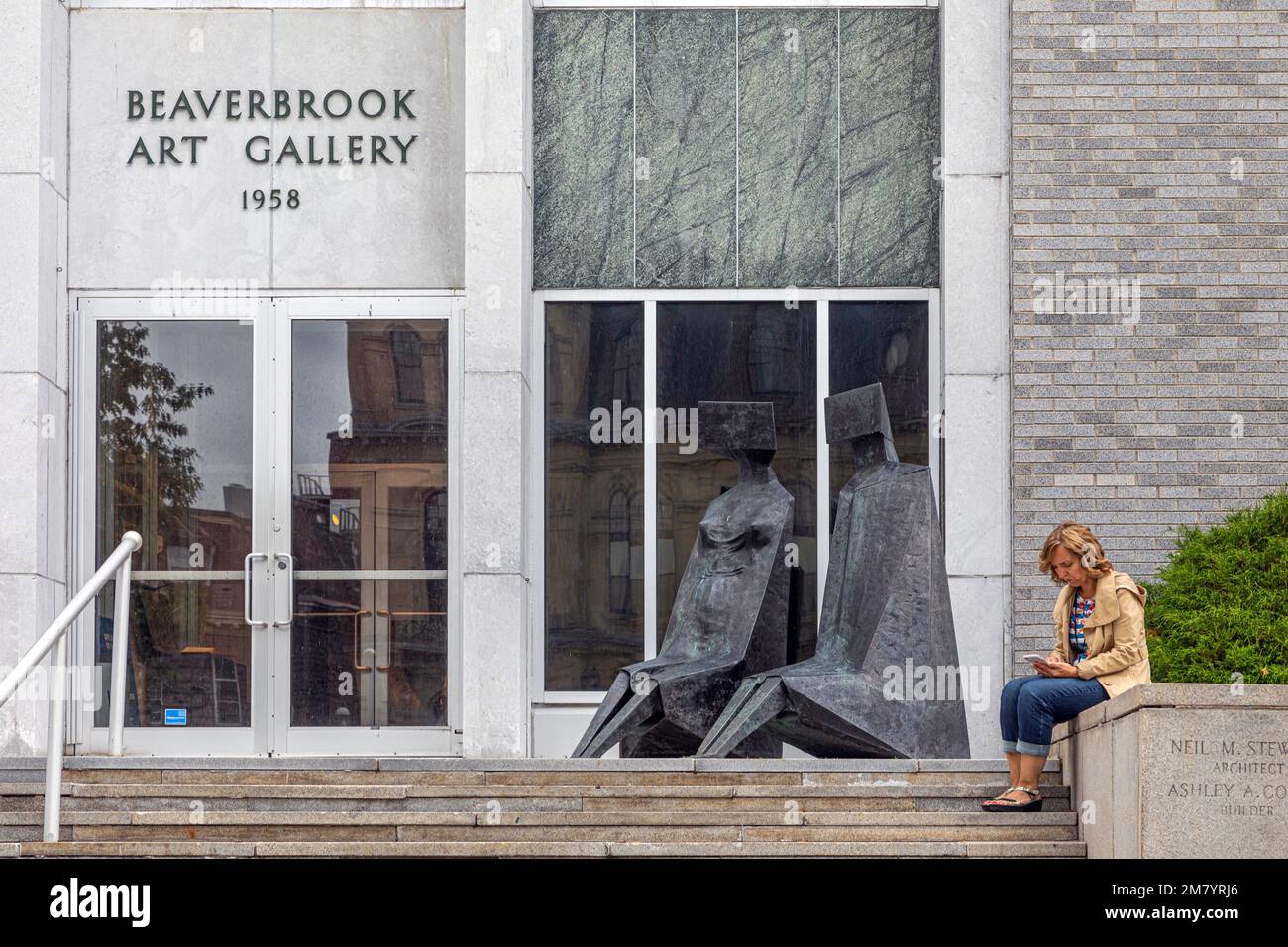 ENTRANCE TO THE BEAVERBROOK ART GALLERY, FREDERICTON, NEW BRUNSWICK