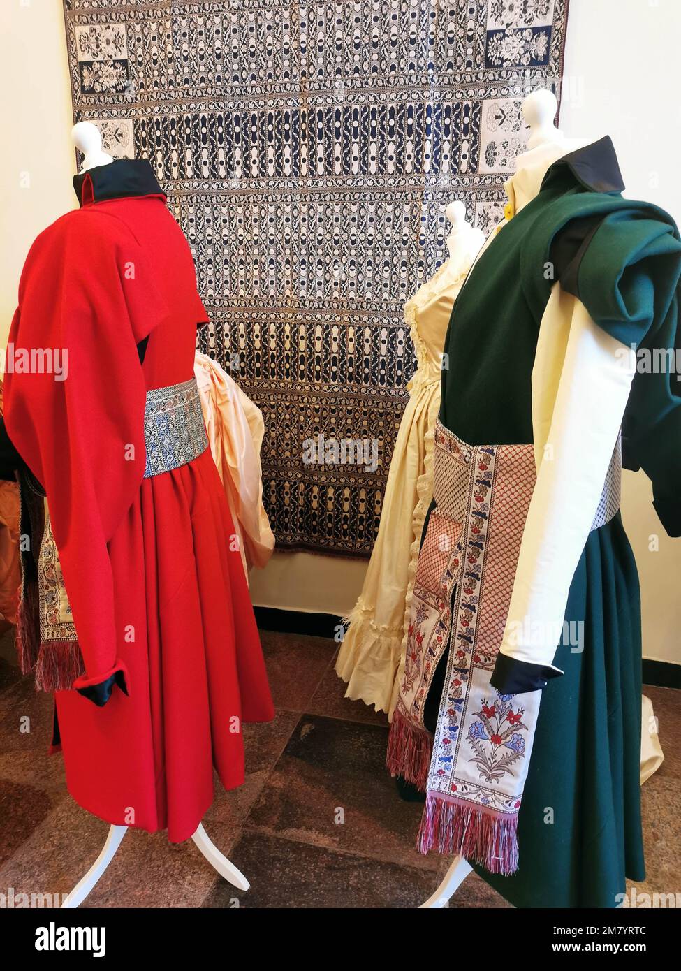 Vilnius, Lithuania. 11th Jan, 2023. Traditional costumes are on display