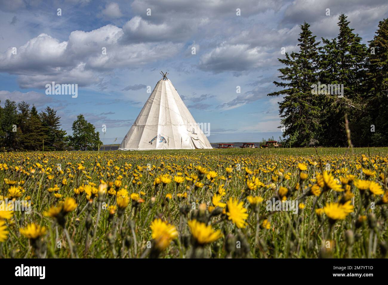 TEEPEE, TRADITIONAL MI'KMAQ HOUSE USED FOR TEACHING, KOUCHIBOUGUAC