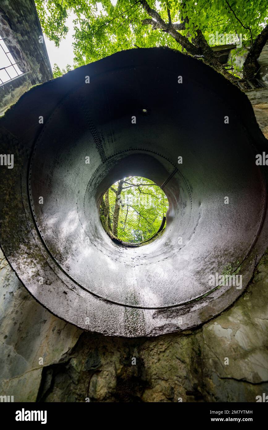 Ruines Carbide Willson, Chelsea, Québec, Canada Stock Photo