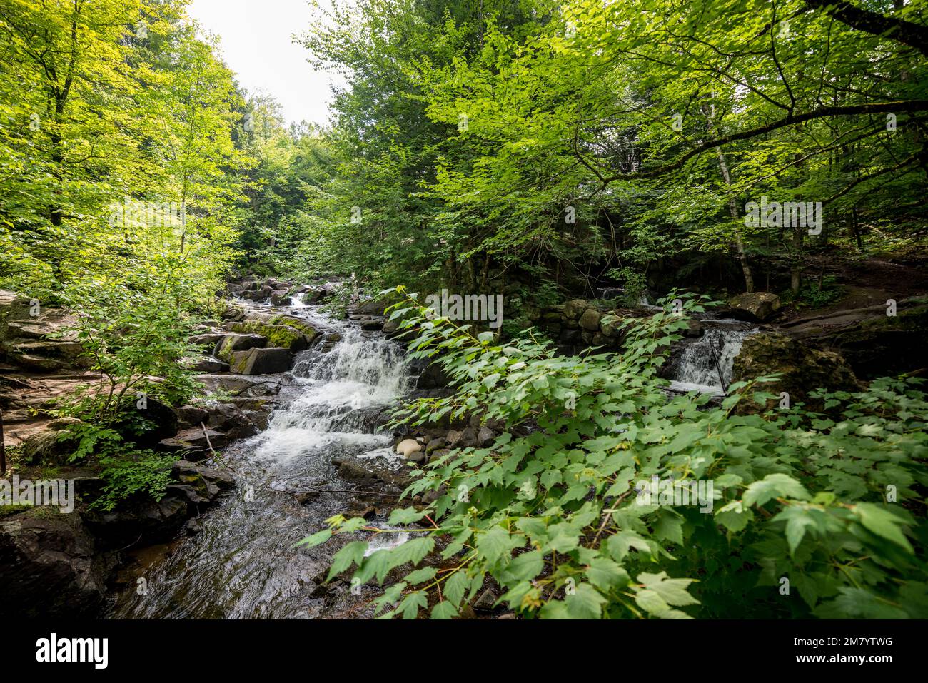 Ruines Carbide Willson, Chelsea, Québec, Canada Stock Photo