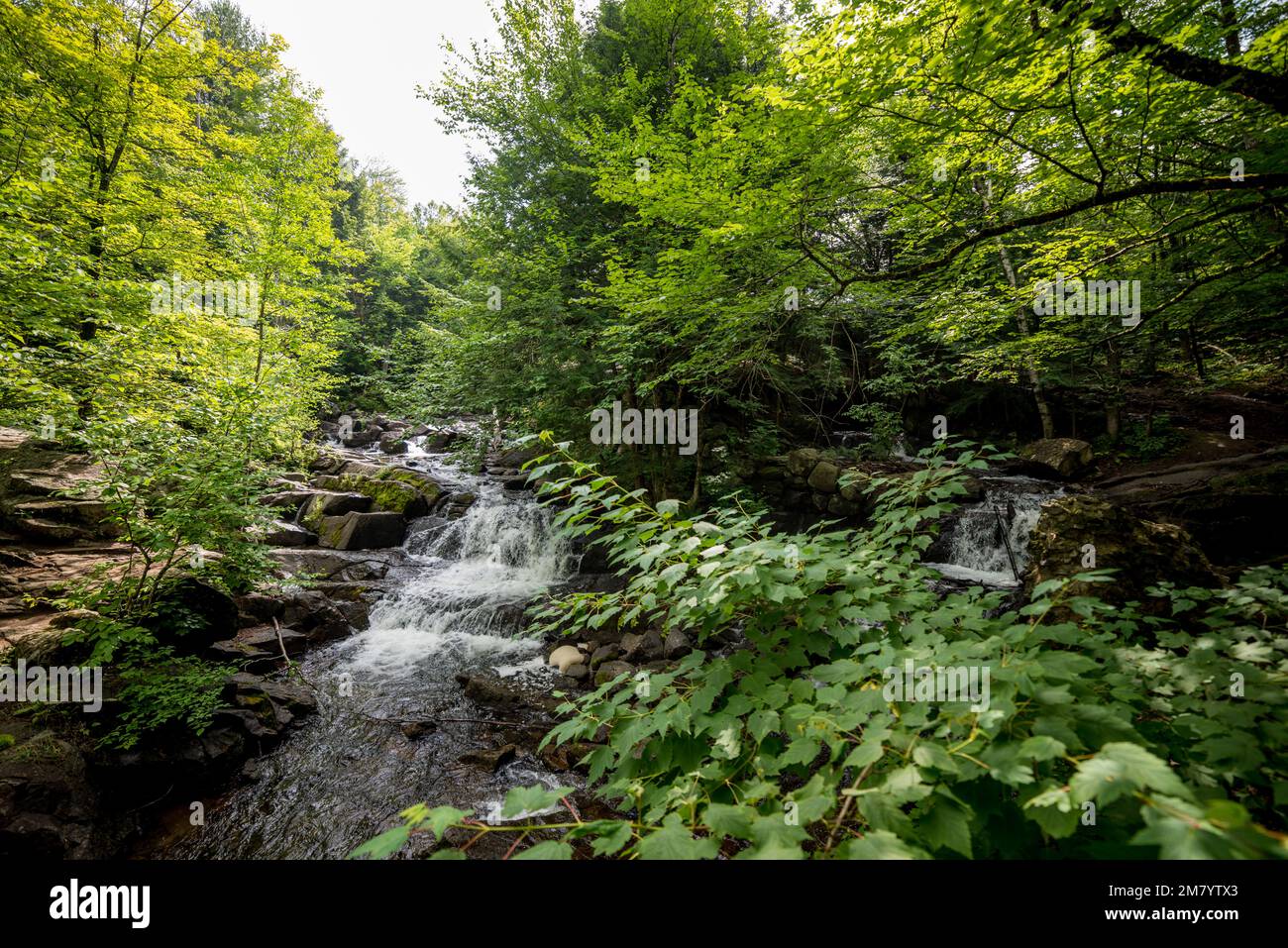 Ruines Carbide Willson, Chelsea, Québec, Canada Stock Photo