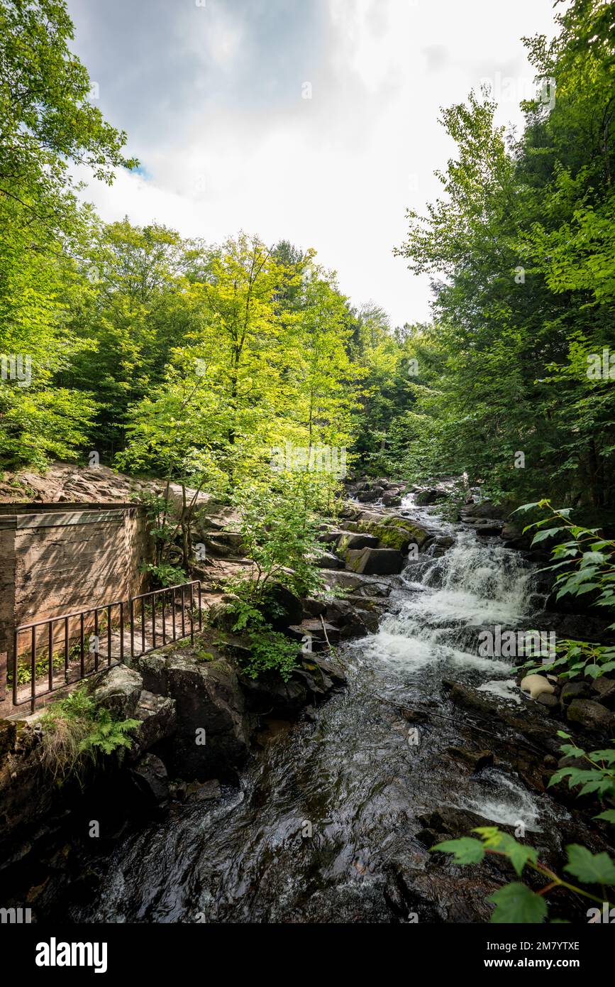 Ruines Carbide Willson, Chelsea, Québec, Canada Stock Photo