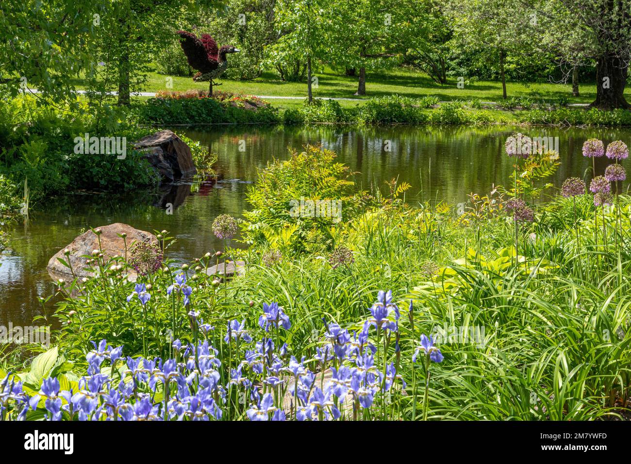 BOTANICAL GARDEN, EDMUNDSTON, NEW BRUNSWICK, CANADA, NORTH AMERICA Stock Photo