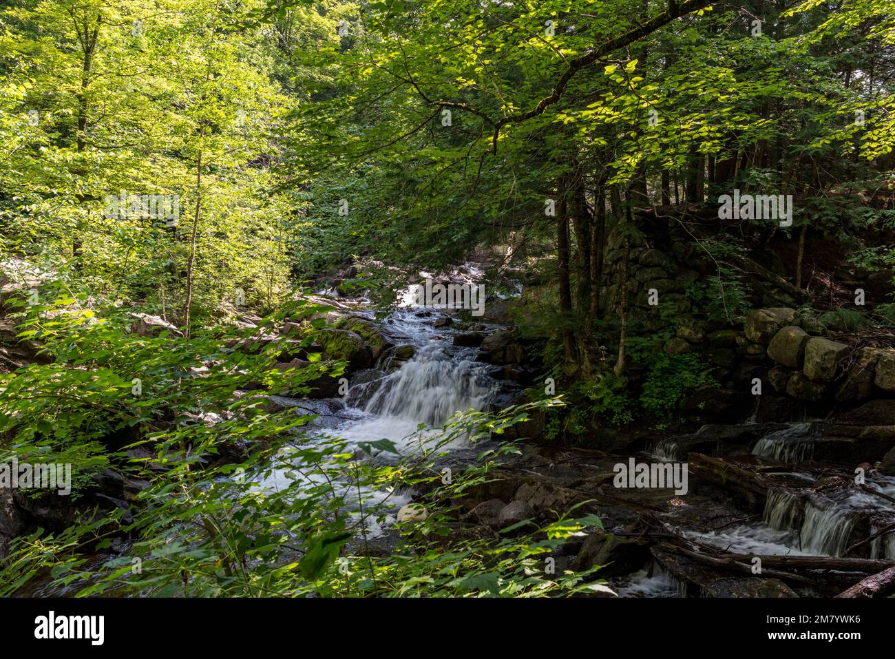 Ruines Carbide Willson, Chelsea, Québec, Canada Stock Photo