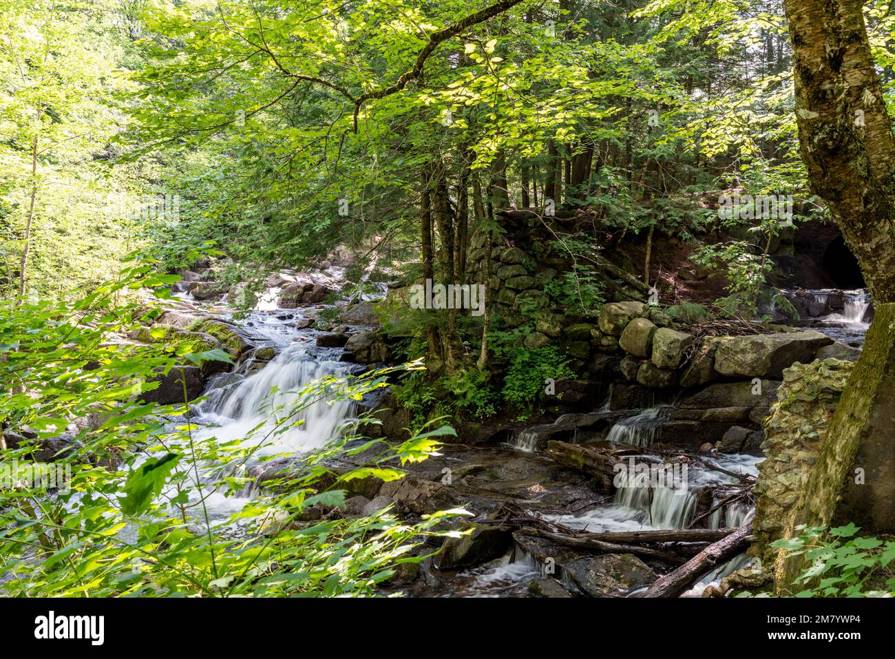 Ruines Carbide Willson, Chelsea, Québec, Canada Stock Photo