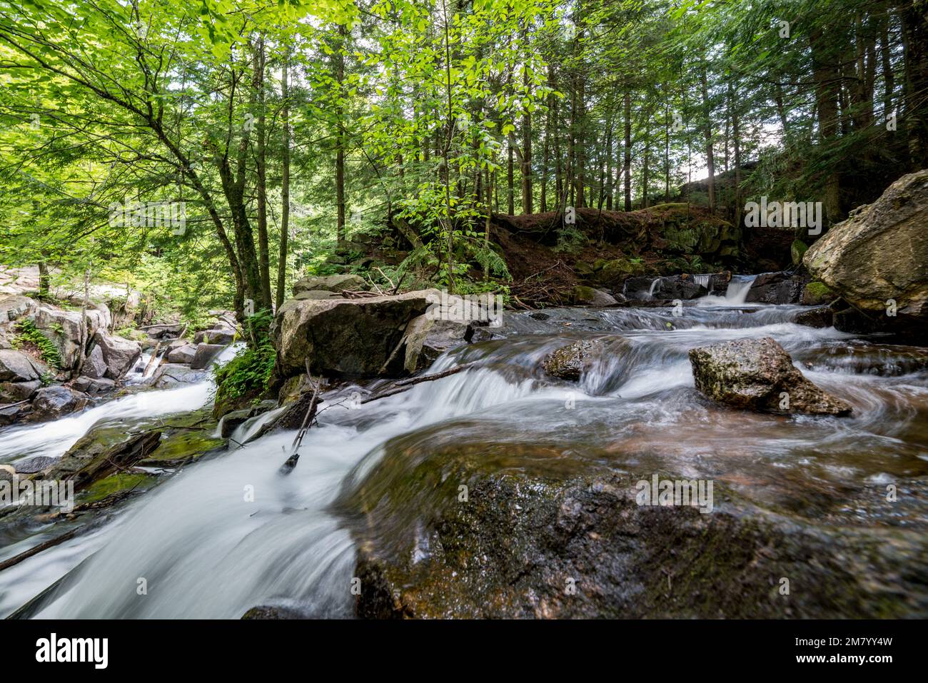 Ruines Carbide Willson, Chelsea, Québec, Canada Stock Photo