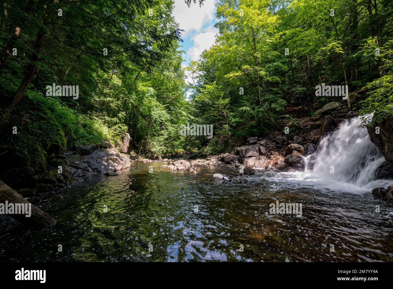 Ruines Carbide Willson, Chelsea, Québec, Canada Stock Photo