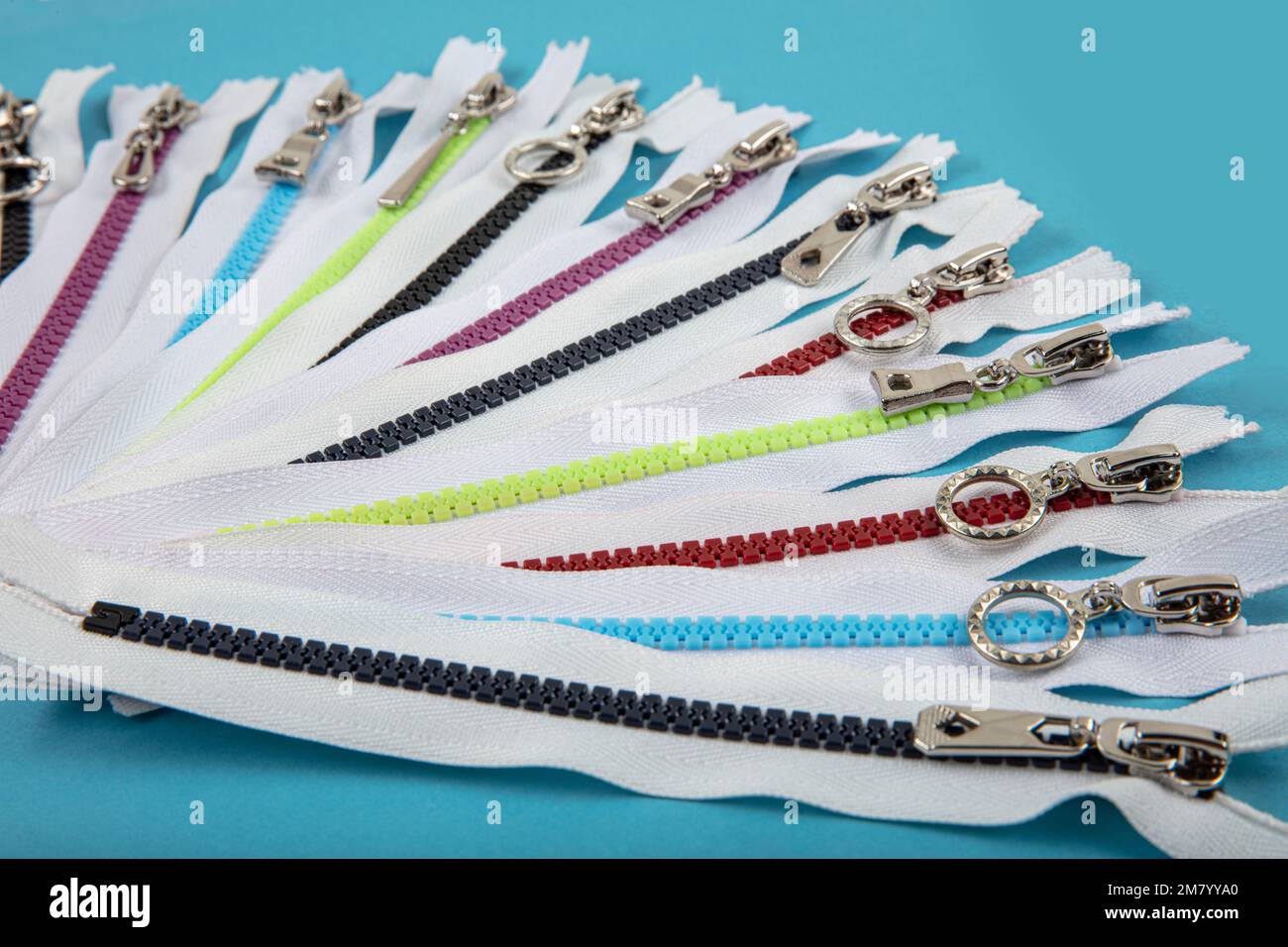 Colorful Resin Zippers with Ring Pulls for DIY Tailor Sewing Craft