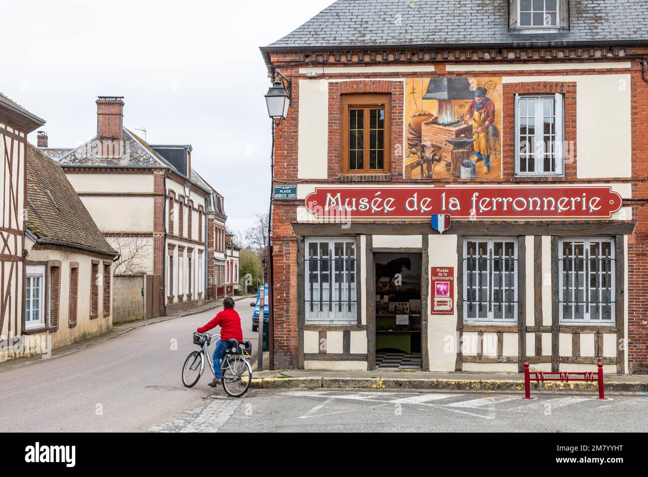 FACADE OF THE IRONWORK MUSEUM, FRANCHEVILLE, EURE, NORMANDY, FRANCE