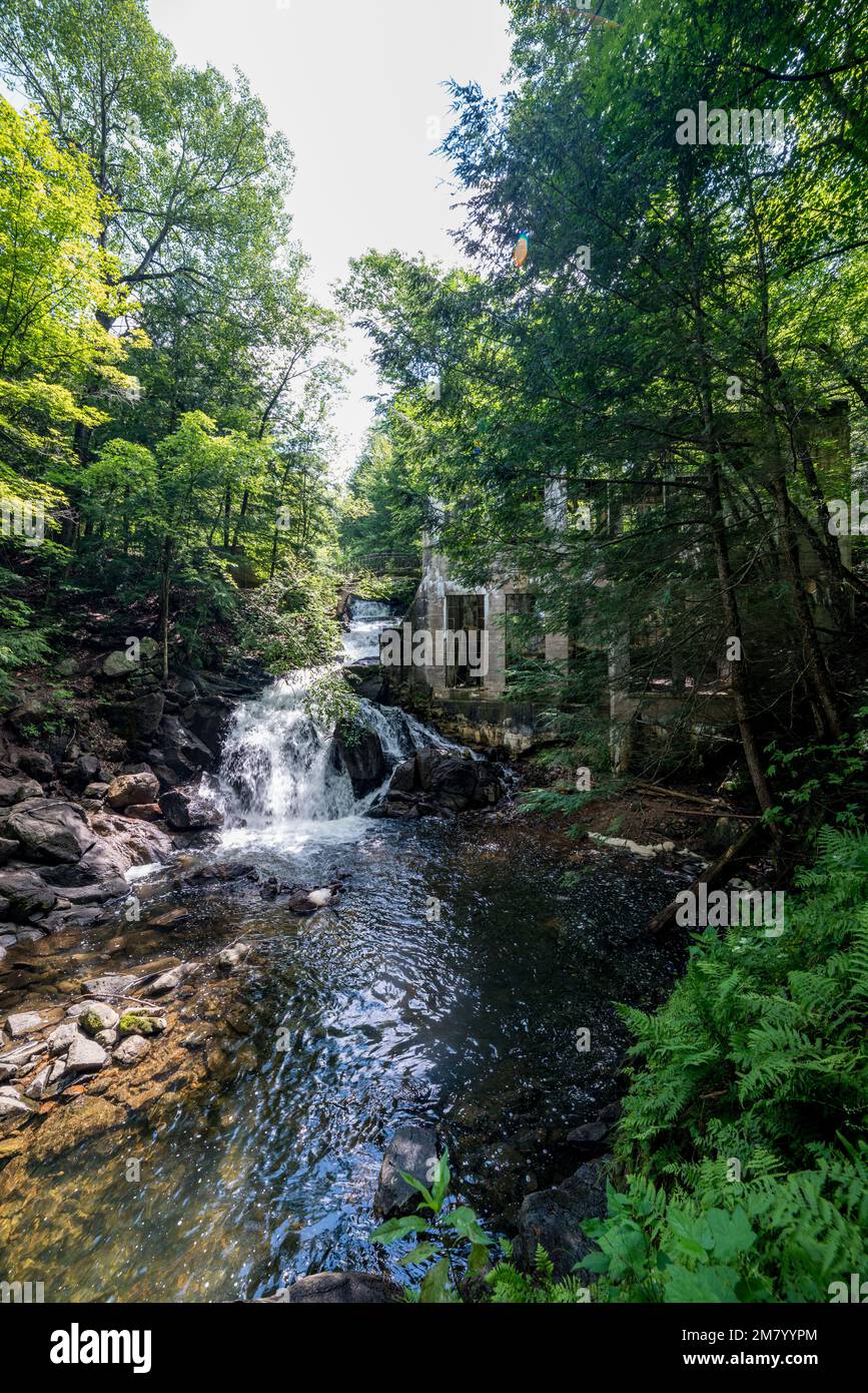 Ruines Carbide Willson, Chelsea, Québec, Canada Stock Photo