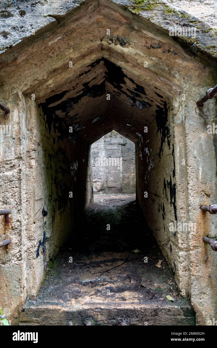 Ruines Carbide Willson, Chelsea, Québec, Canada Stock Photo