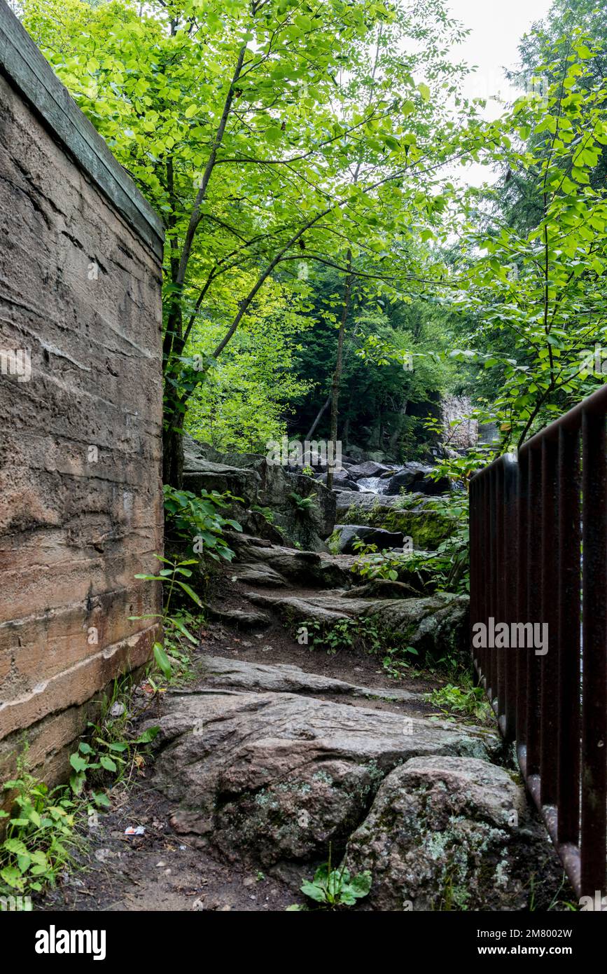 Ruines Carbide Willson, Chelsea, Québec, Canada Stock Photo