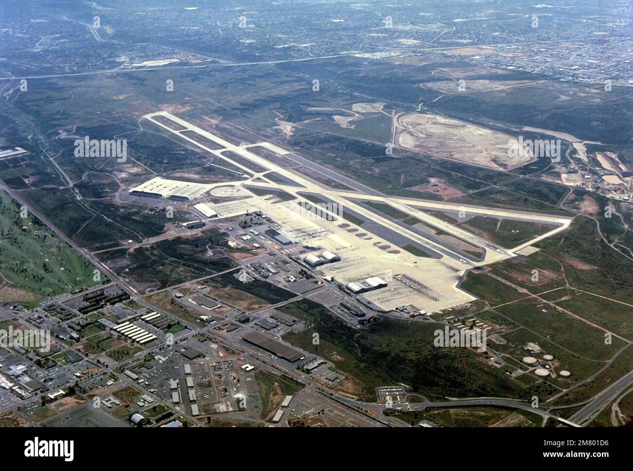 An aerial view of Naval Air Station, Miramar, Calif. Base: Naval Air ...