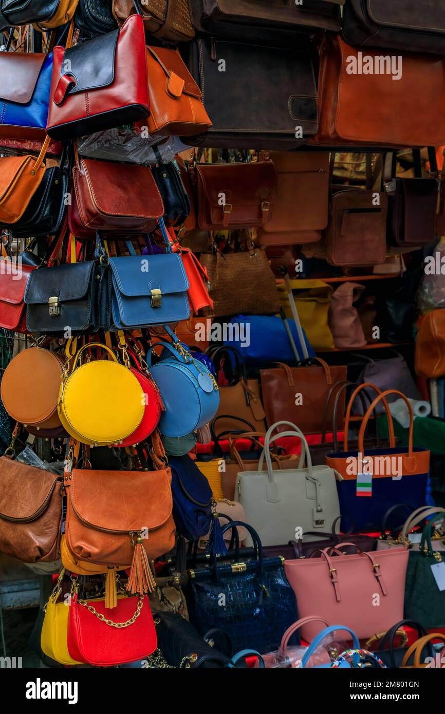 Bodrum, Turkey - 24 06 2014 - Leather Handbags At Factory From Bodrum Stock  Photo, Picture and Royalty Free Image. Image 29696774.