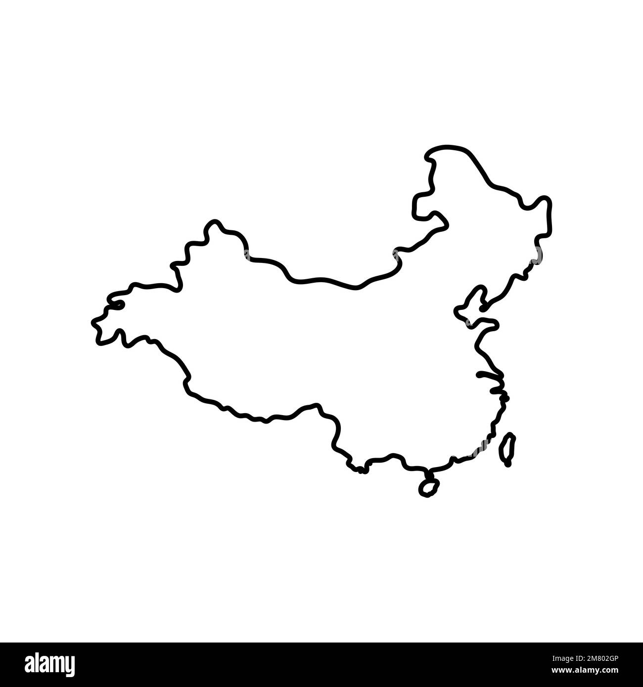 China map isolated on white background. Vector illustration. Eps 10 ...