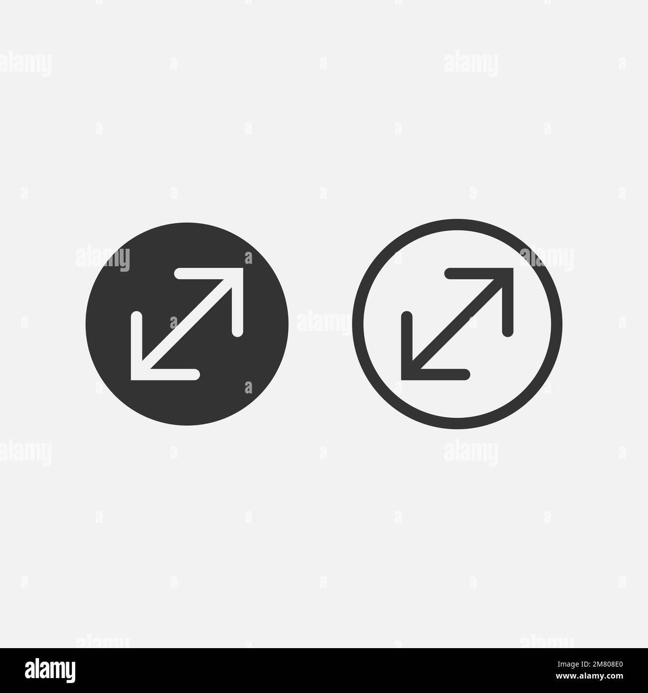 Arrow icon isolated on white background. Vector illustration. Eps 10 ...
