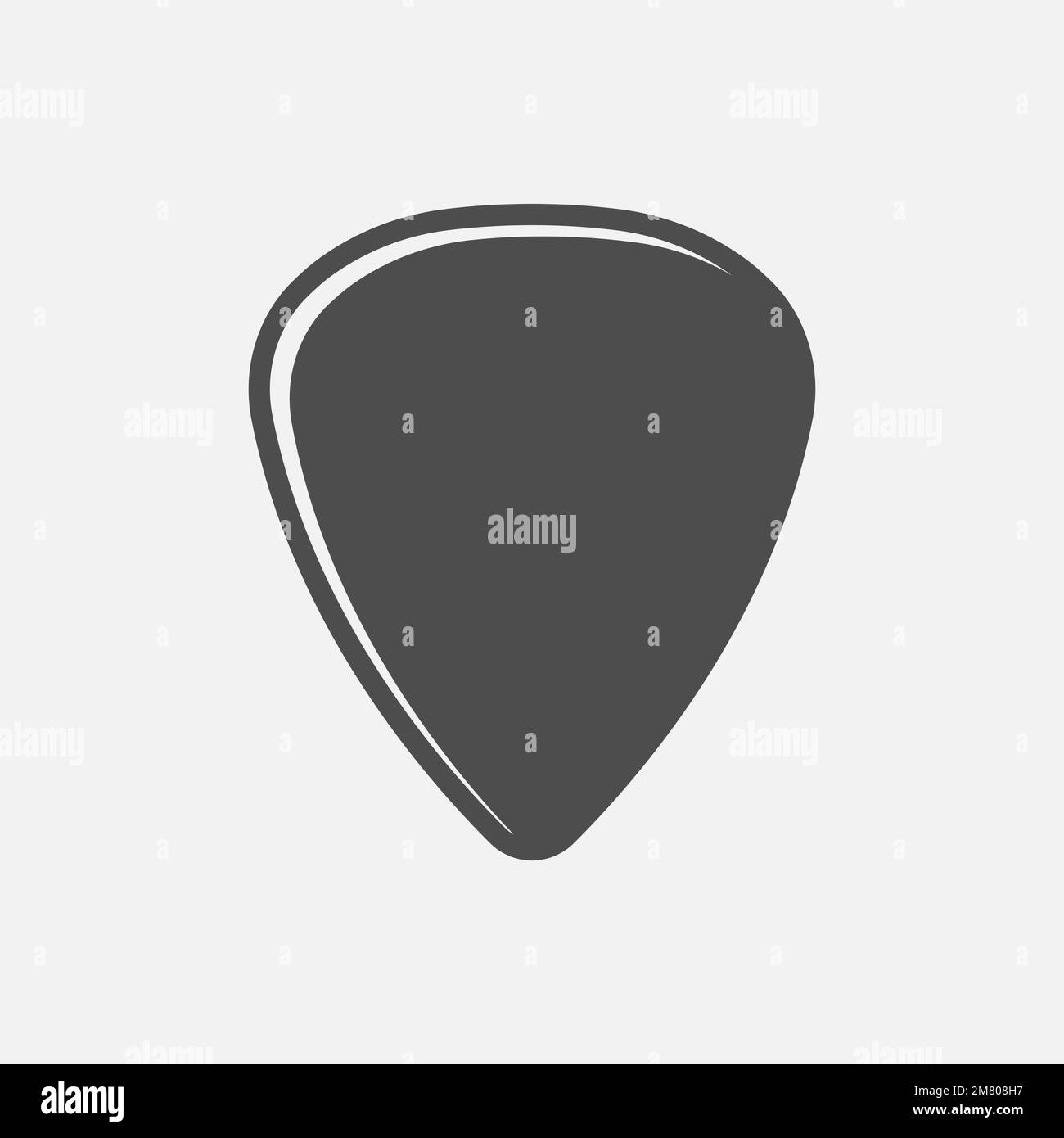 Guitar pick icon isolated on white background. Vector illustration. Eps ...