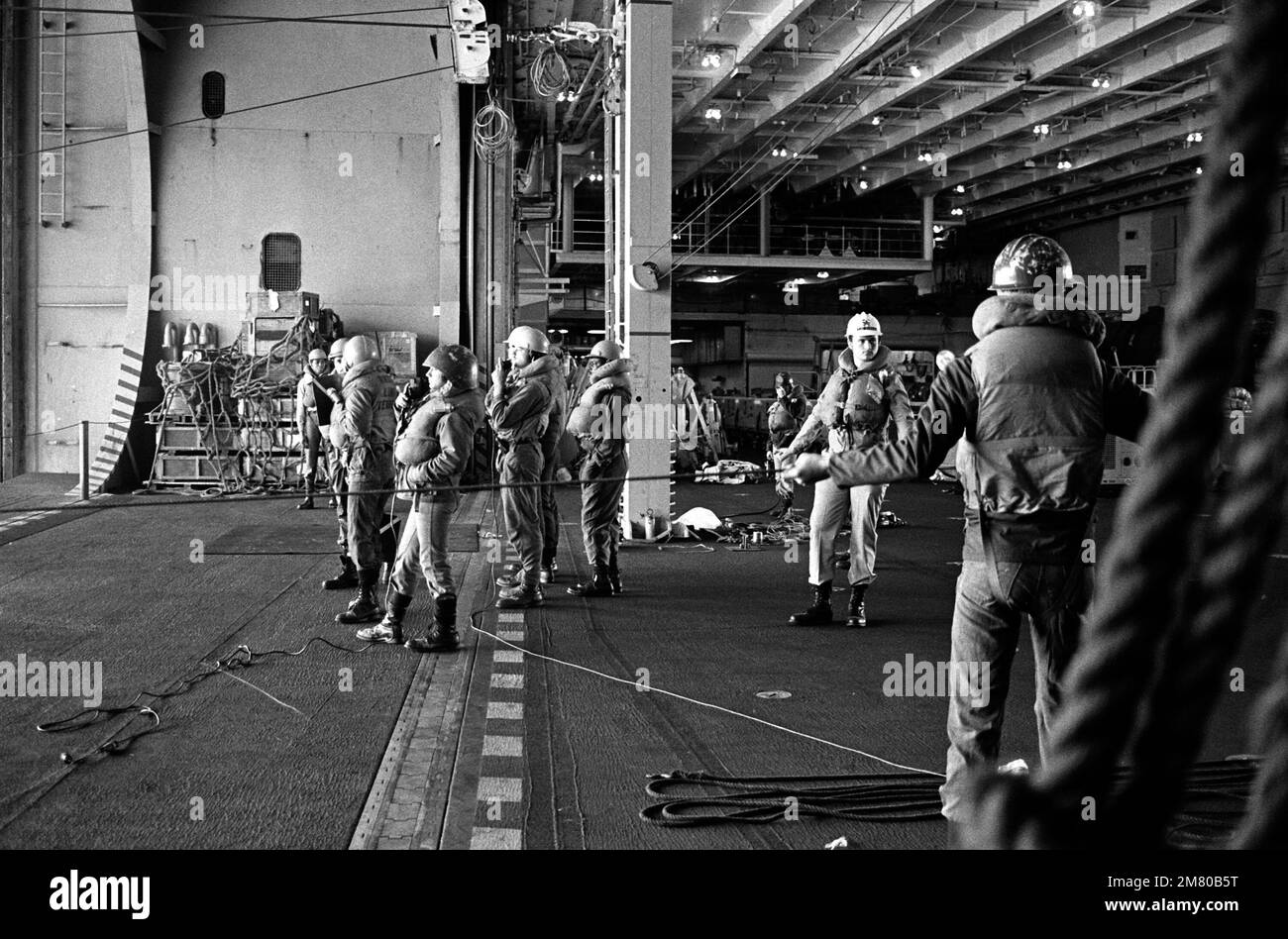 DN-SN-86-00082. Base: USS Kitty Hawk (CV 63) Stock Photo