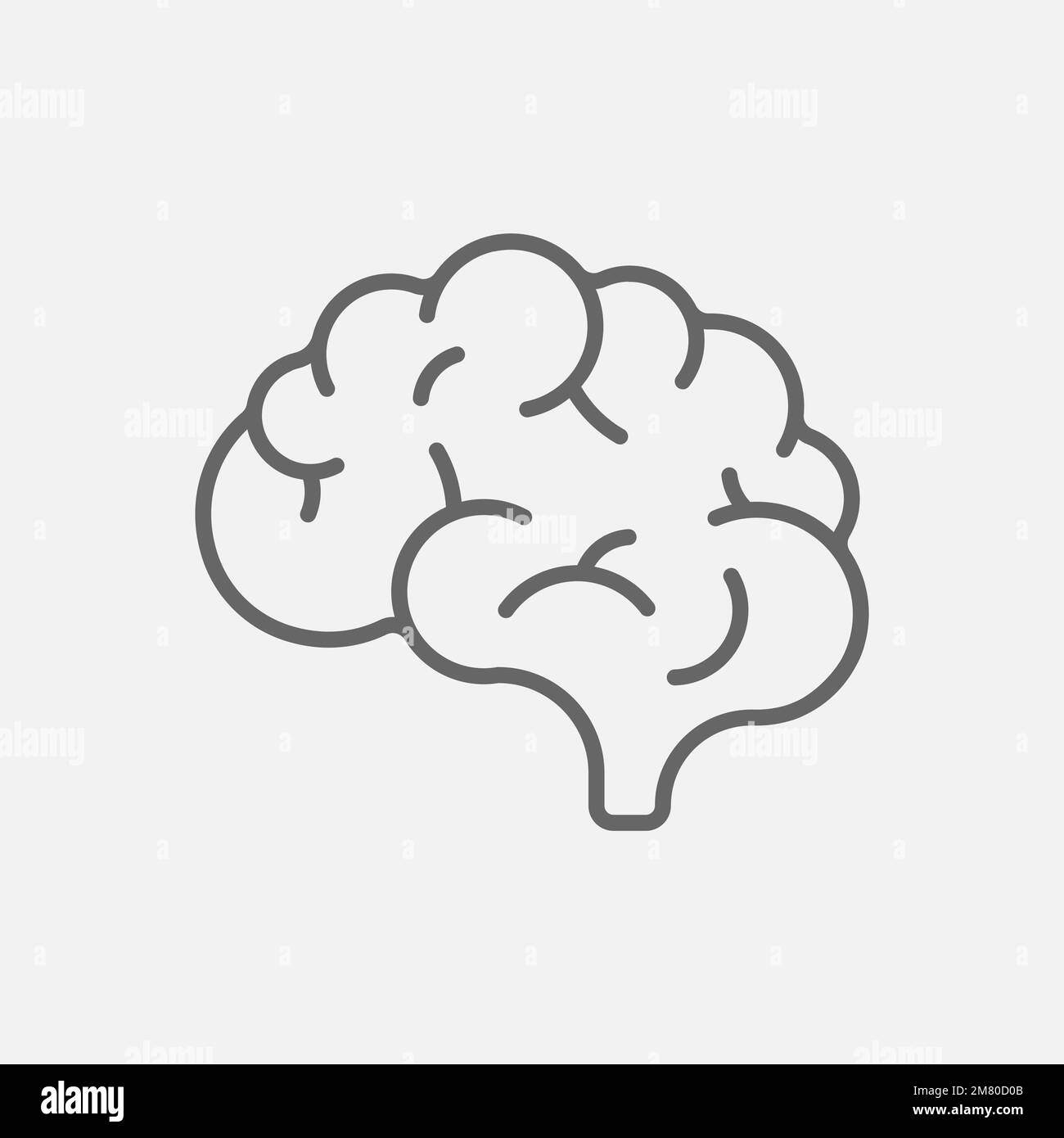 Nervous system icon vector vectors Black and White Stock Photos ...