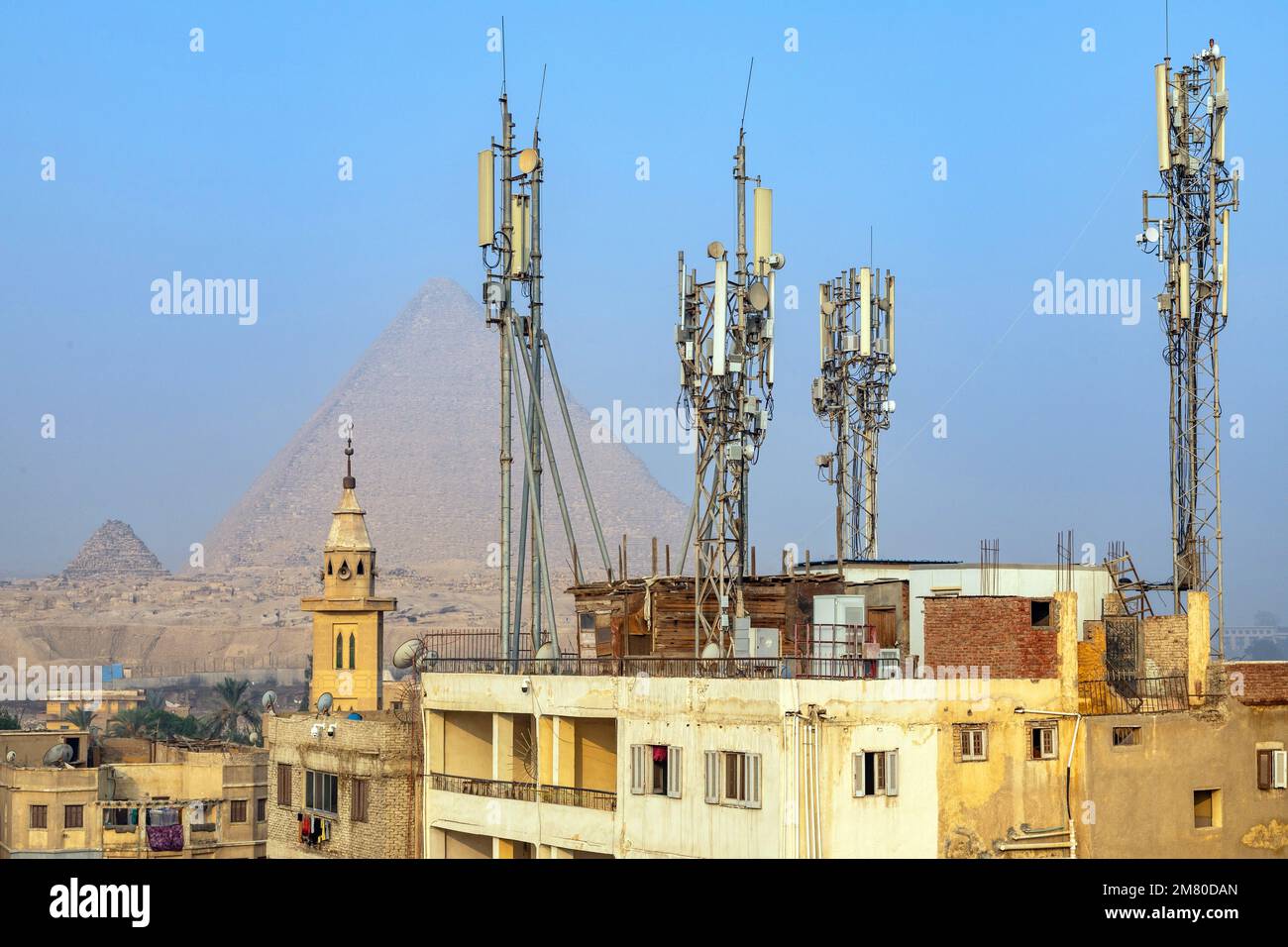 TELEPHONE AND TELEVISION ANTENNAS ON THE ROOFS OF THE CITY'S POPULAR
