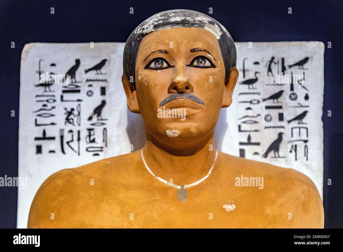 STATUE OF THE PRIEST AND PRINCE RAHOTEP OF THE 4TH DYNASTY, EGYPTIAN