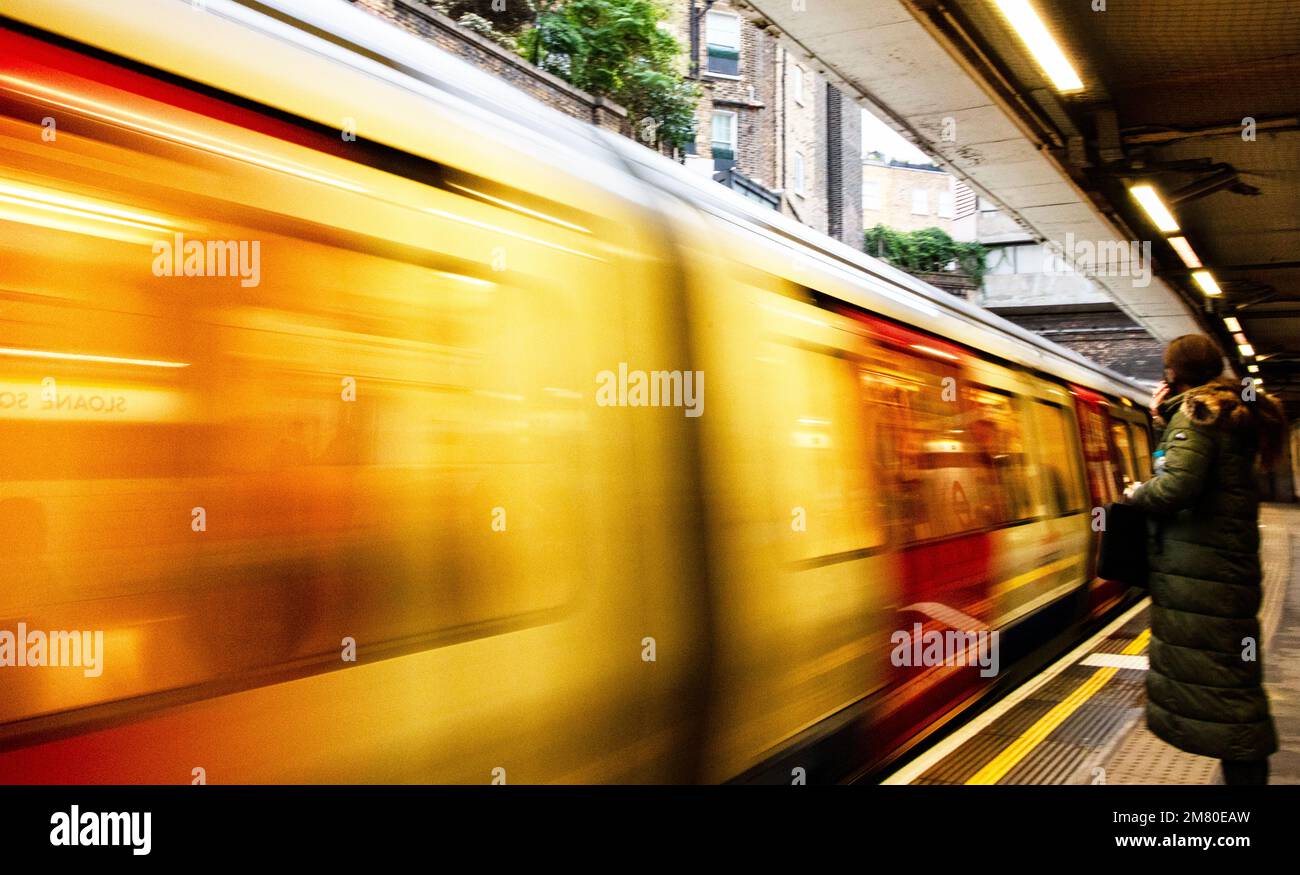 London Underground Sloane Square station, run by Tfl (Transport for