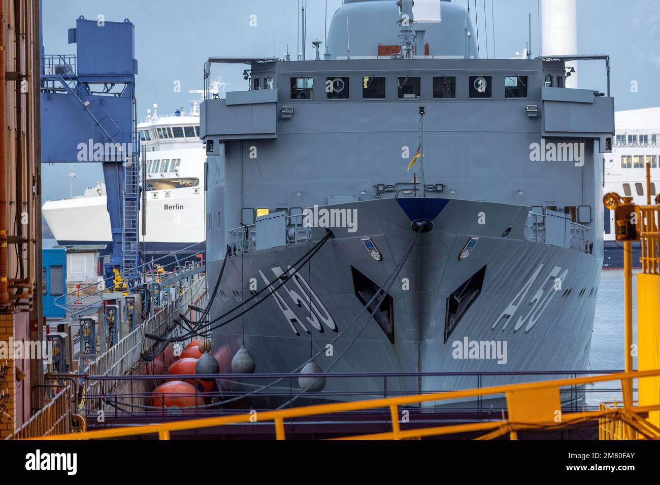 Rostock, Germany. 11th Jan, 2023. Before the start of the ceremony for