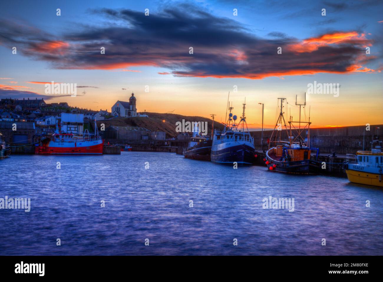 macduff harbour aberdeenshire scotland Stock Photo Alamy