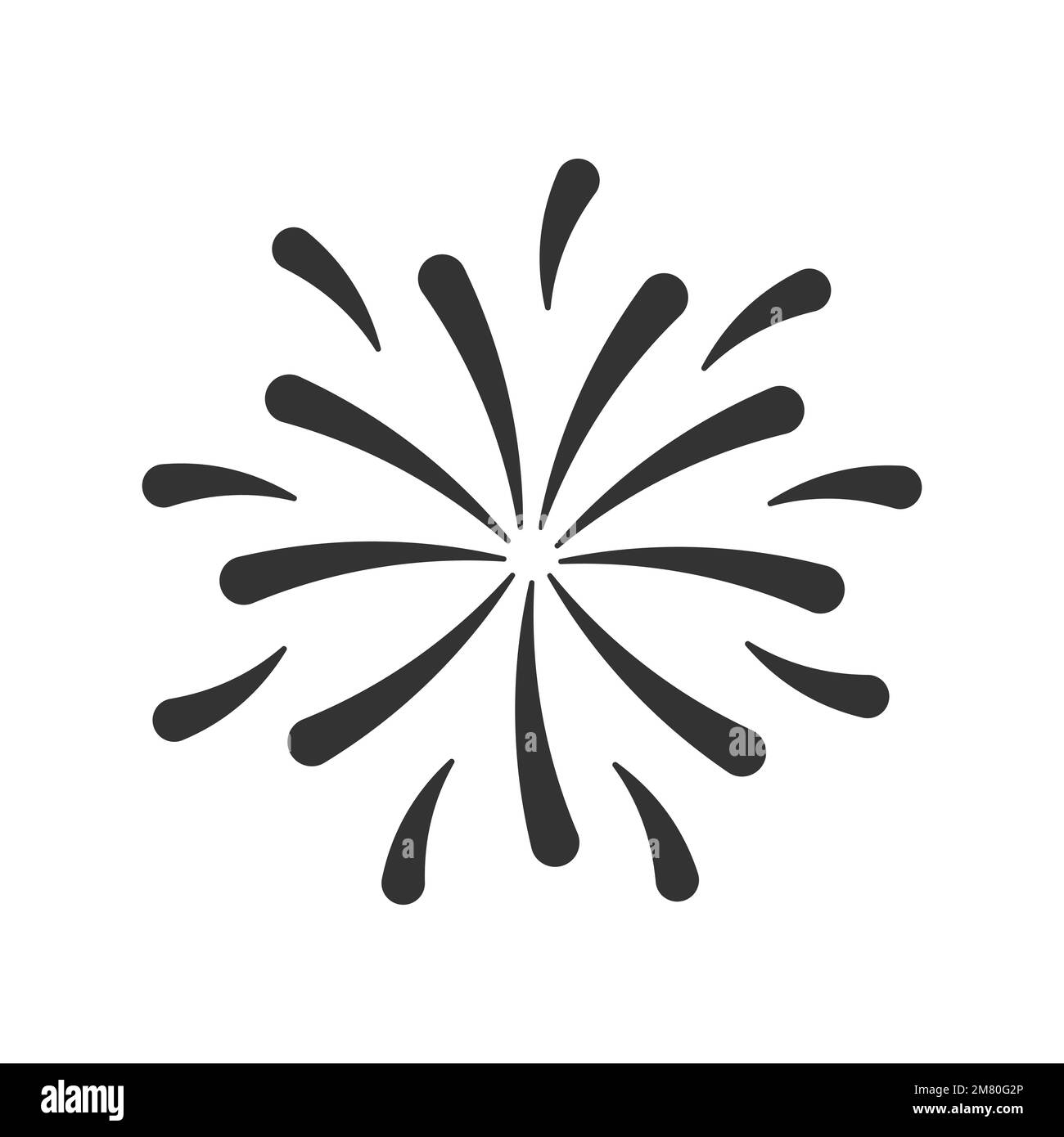 Firework icon. Fireworks holidays icon concept. Vector illustration. Eps 10. Stock Vector