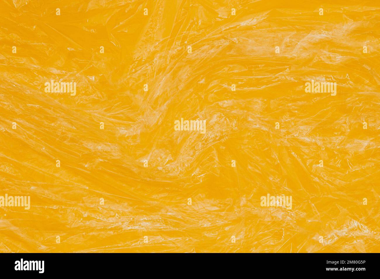 Crumpled wrinkled plastic transparent plastic cellophane wrapper on