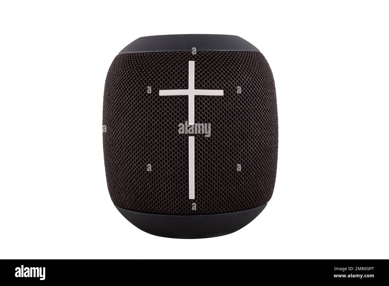 Bluetooth speaker isolated on white background Stock Photo