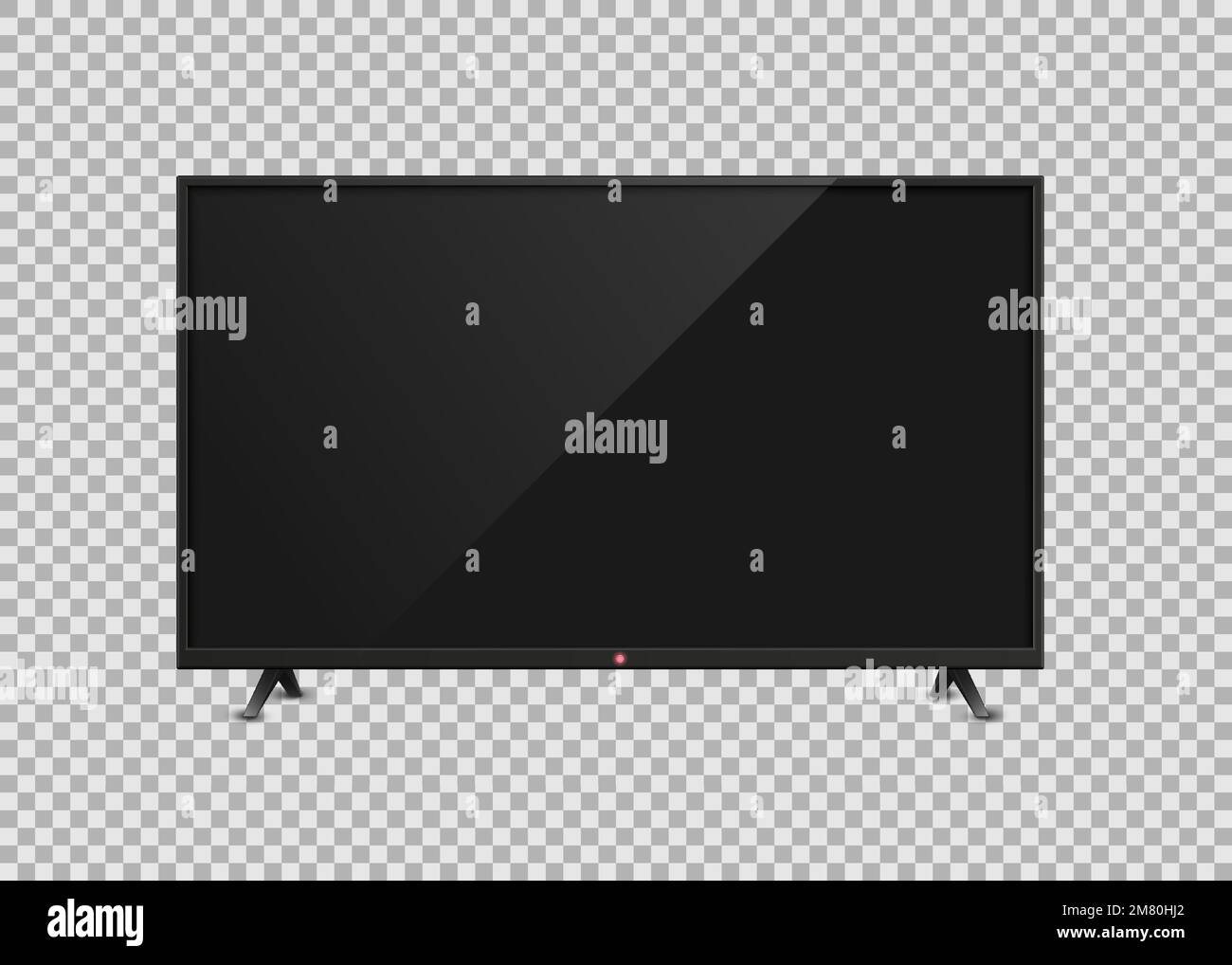 4k tv screen. Device screen mockup. LCD or LED tv screen. Vector