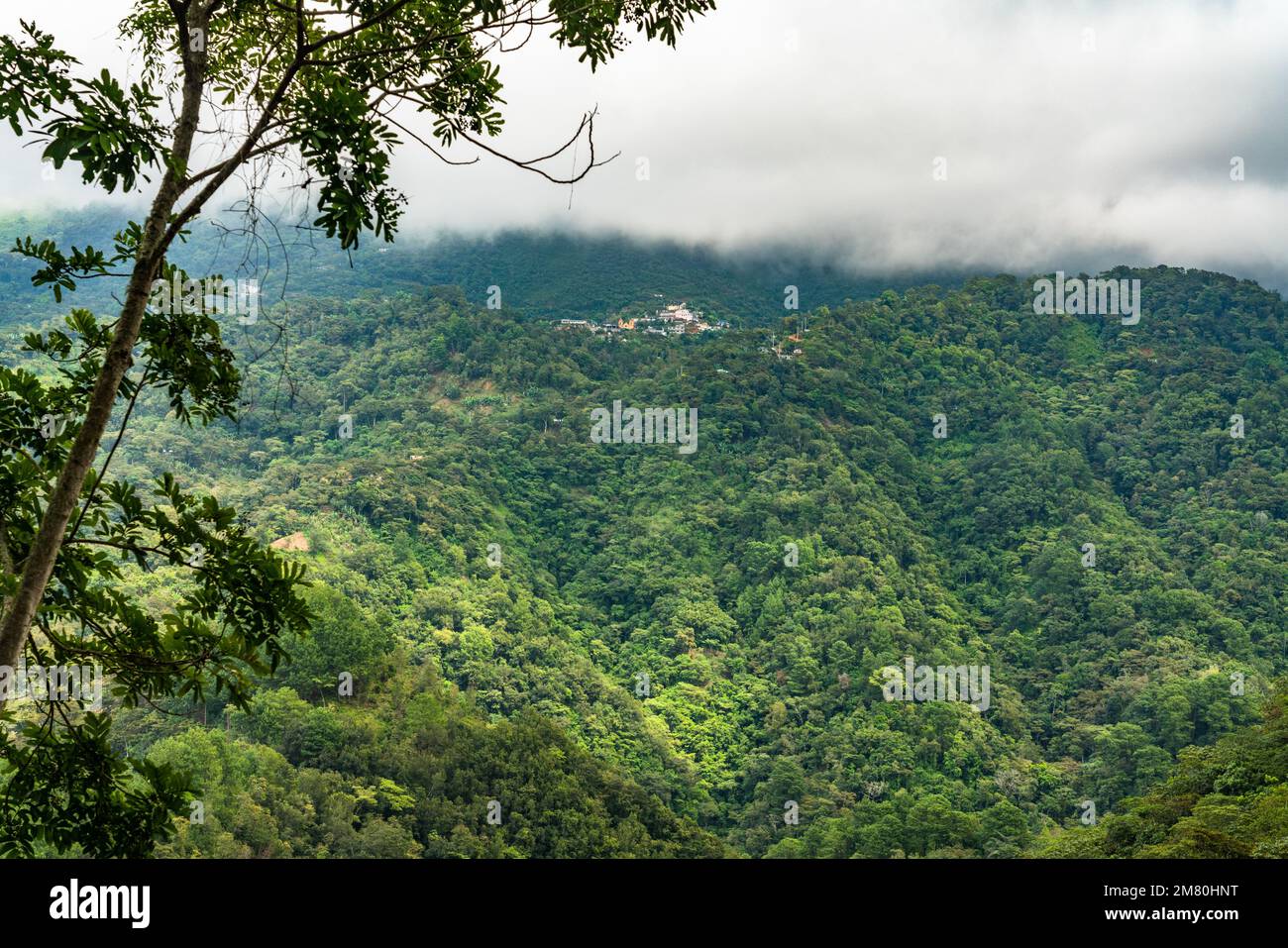 A Small Village On The Mountainside High In The Sierra Madre Del Sur 