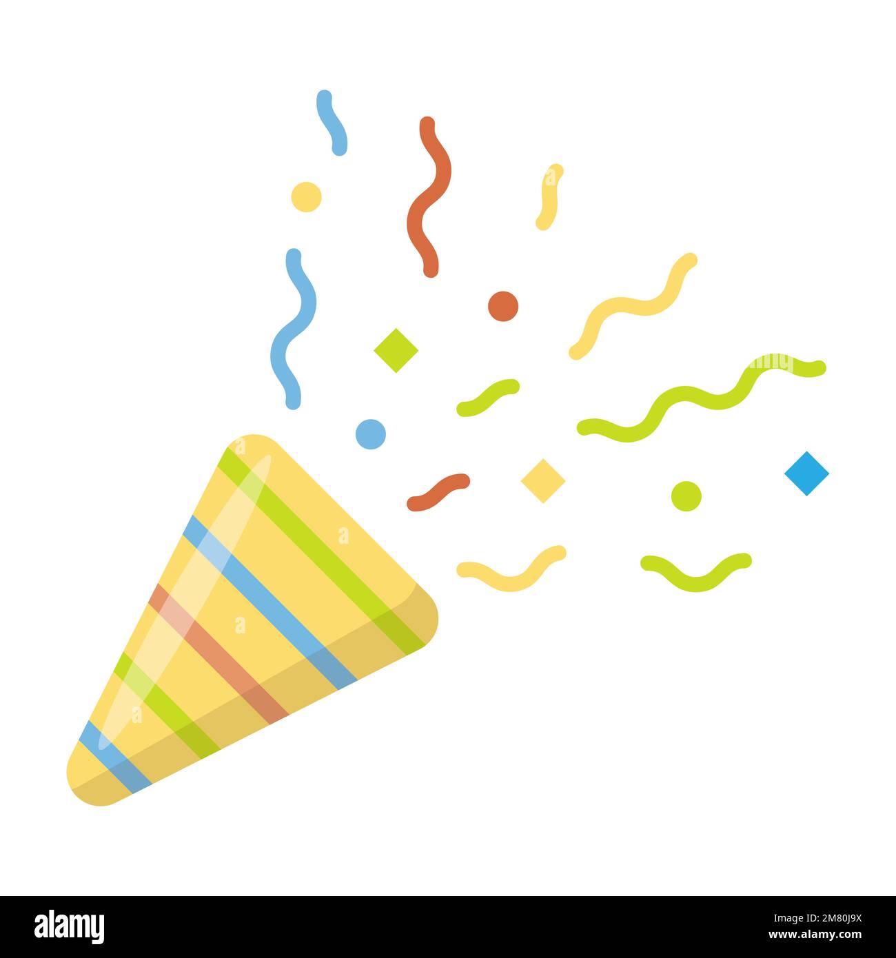 Party Popper Icon. Vector illustration. Eps 10. Stock Vector