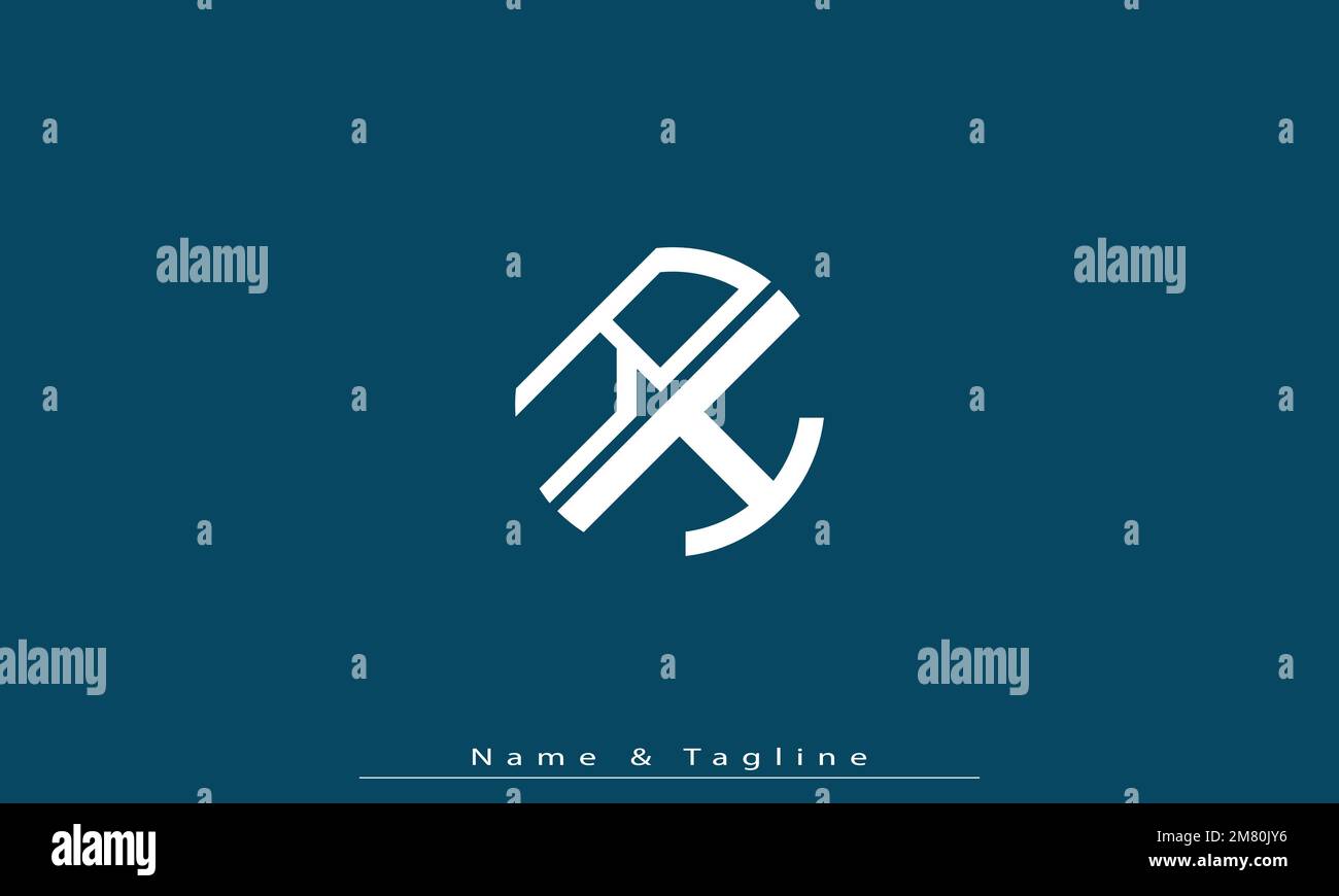 Alphabet letters Initials Monogram logo RH , HR Stock Vector