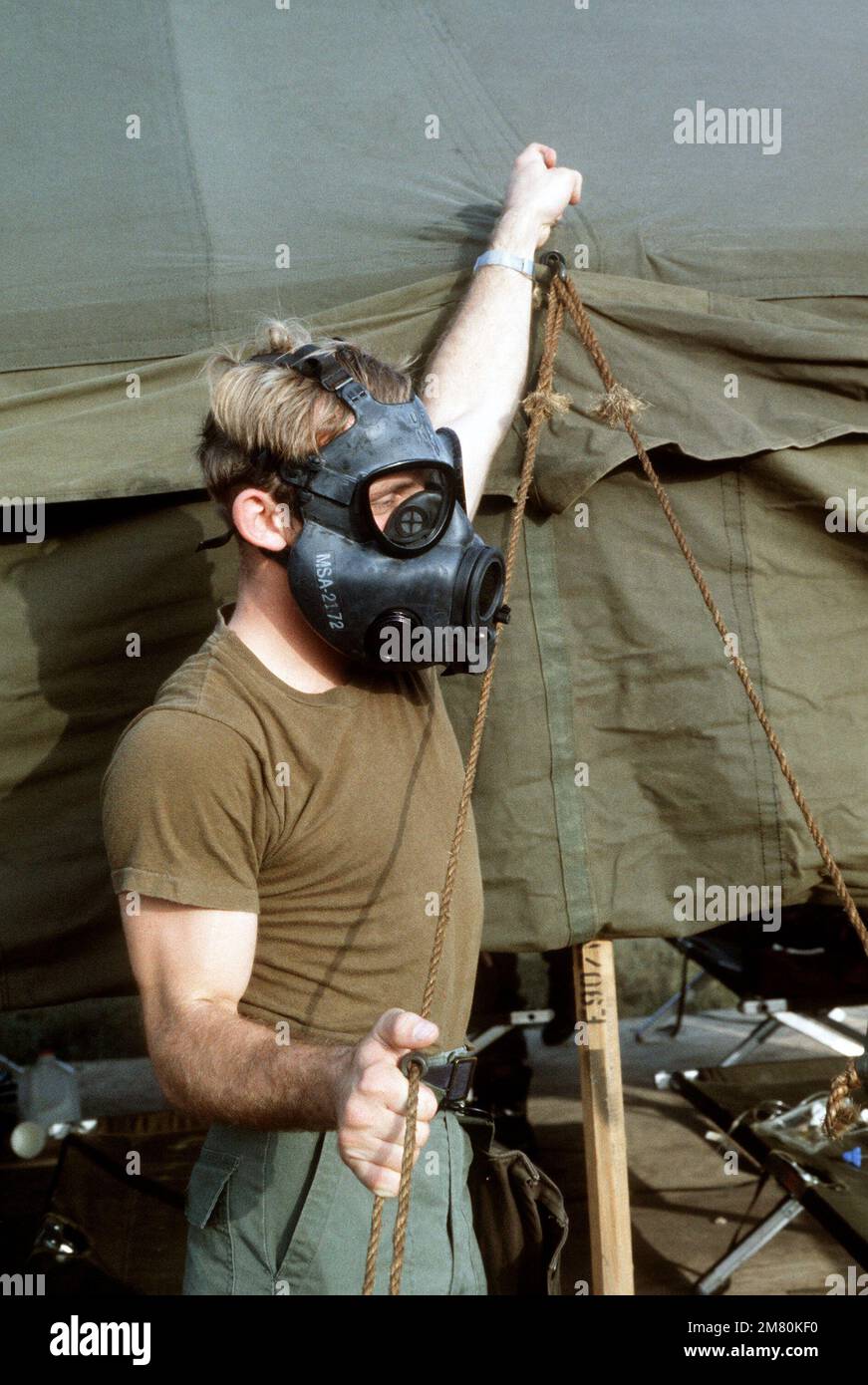 Chemical warfare simulation hi-res stock photography and images - Alamy