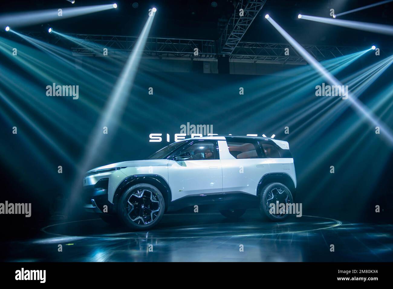 Greater Noida, India. 11th Jan, 2023. Tata Motors unveils the concept