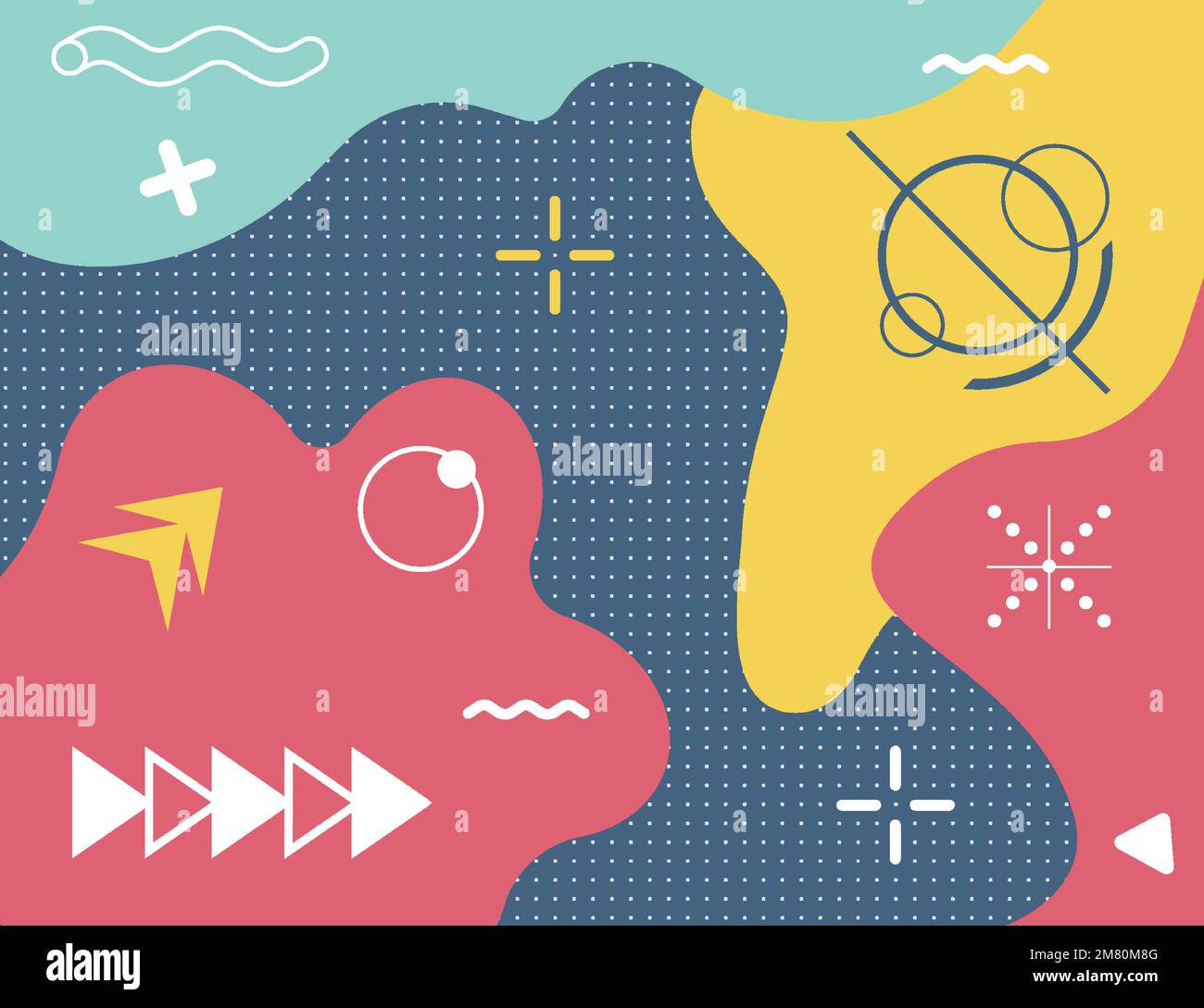 Creative children cartoon color splash background. Abstract pop art ...