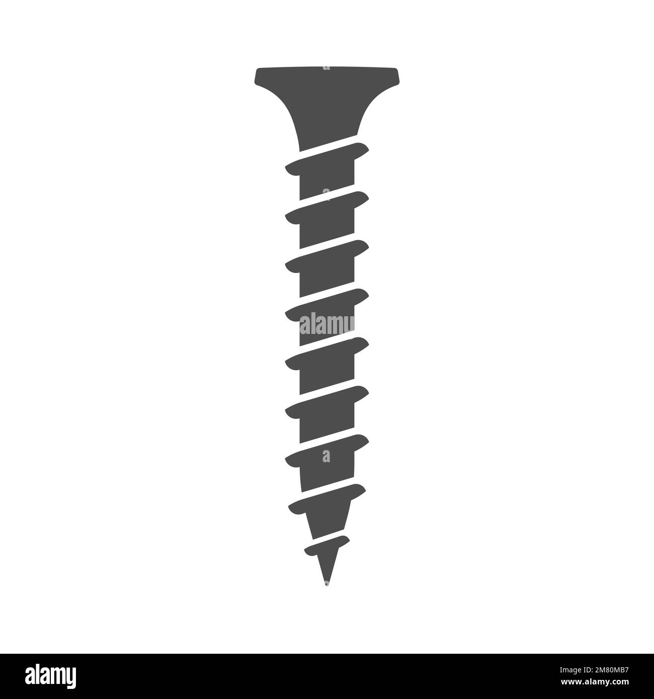 Screw icon. Simple illustration of screw symbol. Vector illustration