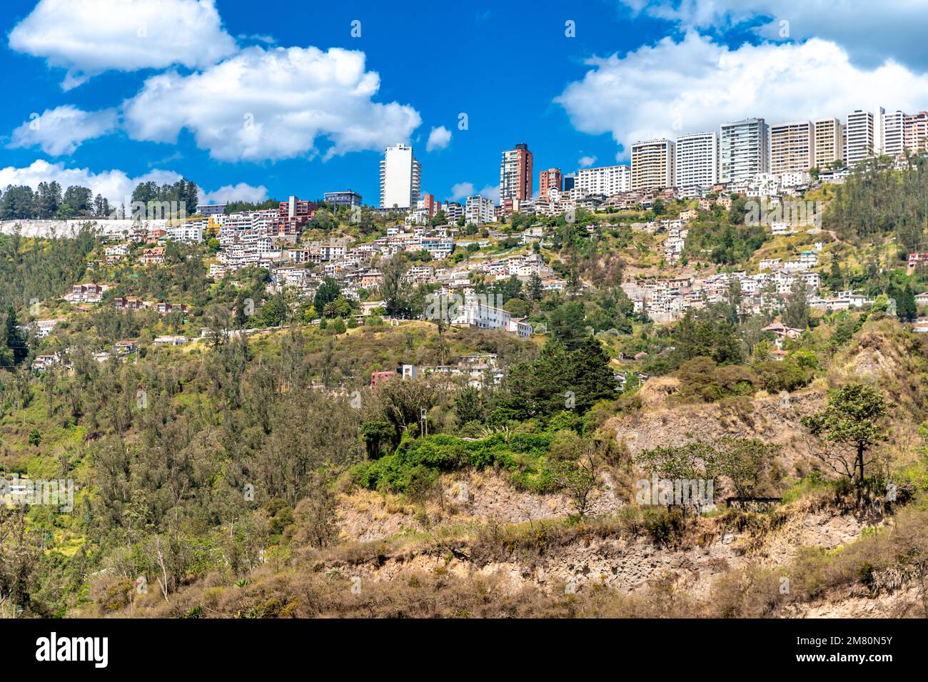 Quito, Equador panorama of the capital city Stock Photo