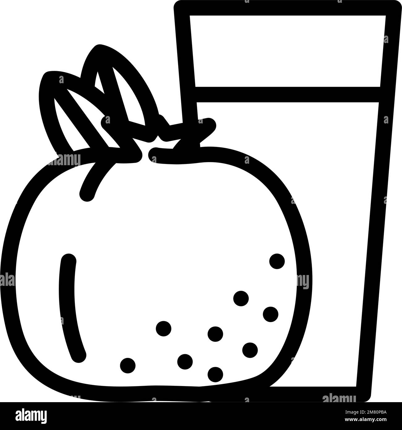 Juicy pomegranate slice symbol Black and White Stock Photos & Images ...