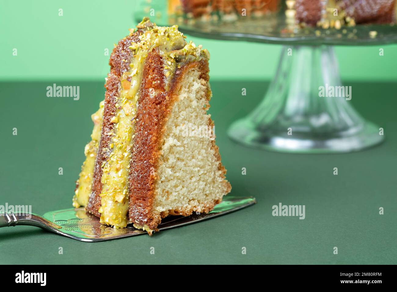 A home baked Bundt tin cake made using a Nordic Ware Aluminium tin. the